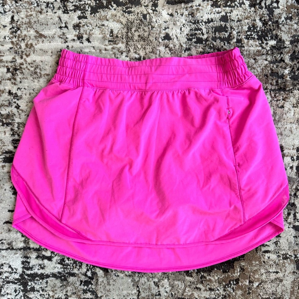 Lululemon 💕 Hot Pink Athletic Skort with Elastic Waist
